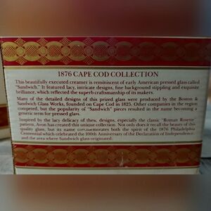 Vintage Avon 1876 Ruby Red Footed Meadow Morn Fragrance Candle/Creamer